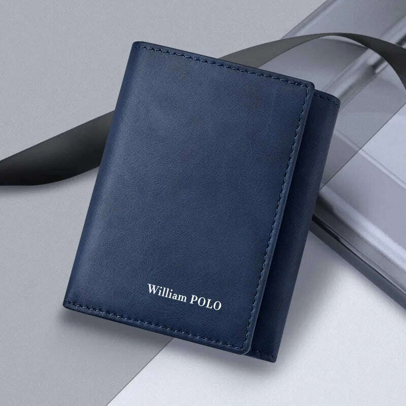 KIMLUD, WILLIAMPOLO 2024 New Men's Wallet Leather Men's Anti THeft Wallet For Card Document Holder Side Purse Male Cool Purse Boy, KIMLUD Womens Clothes