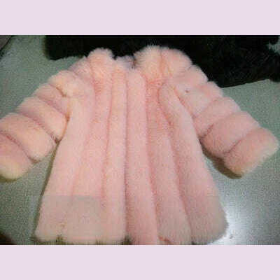 KIMLUD, Winter New Women Faux Fox Fur Coat Large Size 4XL Fashion Luxury Outwear Thicken Warm Fake Casual Furry Fur Jacket Parkas, Pink / 4XL, KIMLUD APPAREL - Womens Clothes