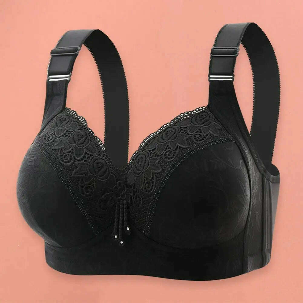 KIMLUD, Wireless Size Bra Women Lace Push-up Bra Wireless Push-up Lace Bra for Size Women Padded B/c Cup Brassiere Luxury Non-steel Ring, KIMLUD Womens Clothes