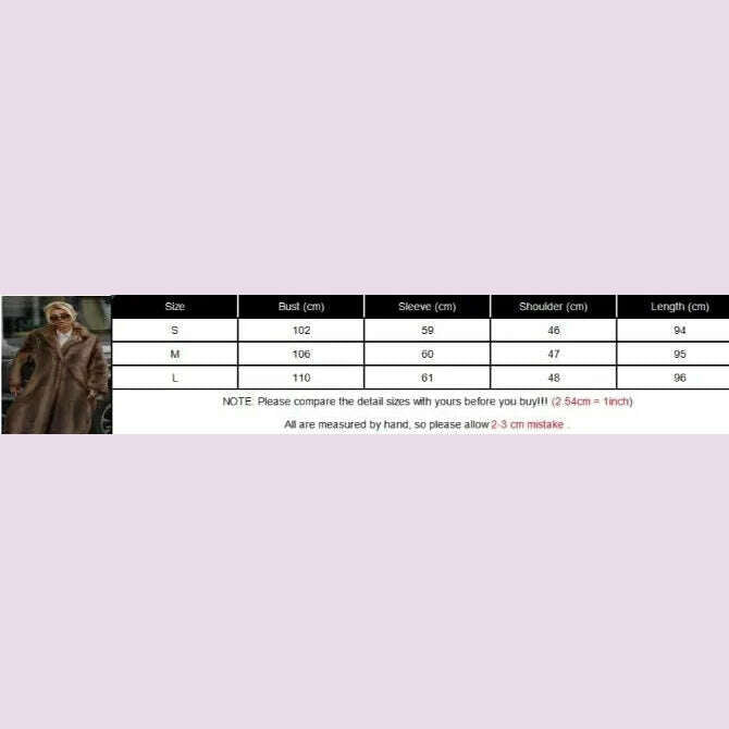 KIMLUD, Women Fashion Lapel Gradient Mixed Fur Jacket Chic Long Sleeve Pocket Warm Maxi Coat 2024 Autumn Winter Lady Highstreet Outwear, KIMLUD Womens Clothes