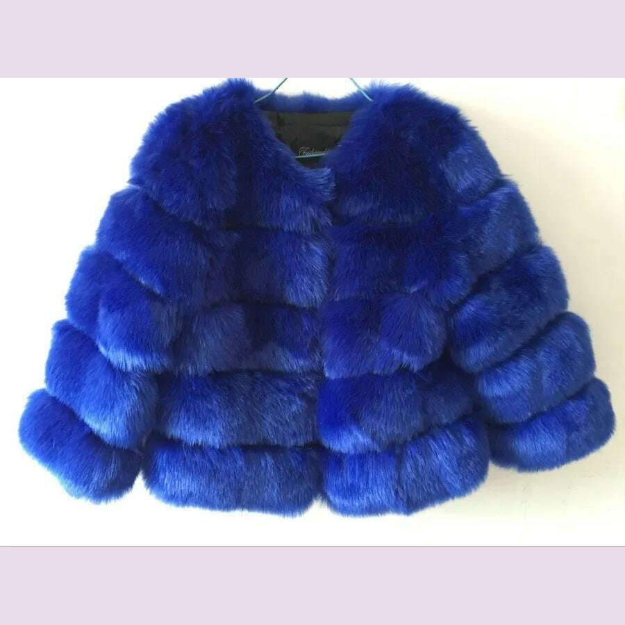 KIMLUD, Women Faux Fur Coat Autumn Winter High Quality Fluffy Short Coat Faux Fur Jacket Ladies furry Fashion Tops, KIMLUD Womens Clothes