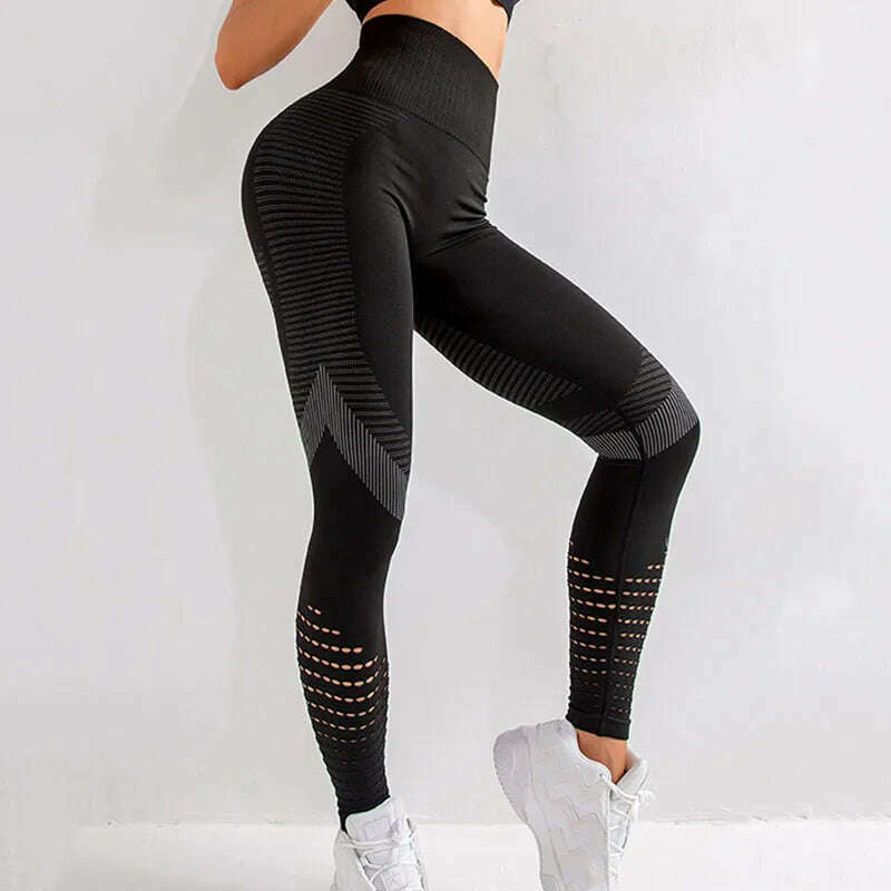 KIMLUD, Women Fitness Leggings High Waist Seamless Leggings Sportswear Breathable Feamle Workout Legging, KIMLUD Womens Clothes