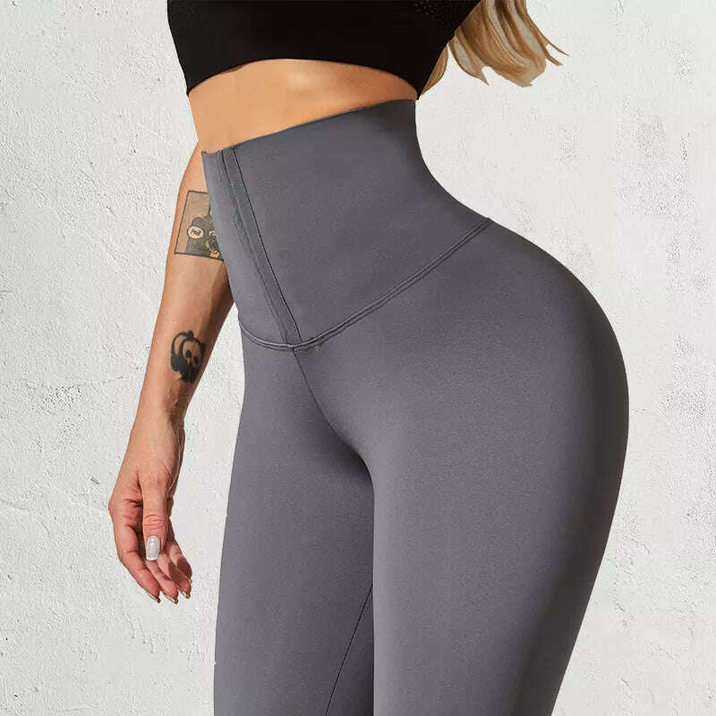 KIMLUD, Women Legging for Fitness High Waist Leggings Push Up Sports Leggings Women Sexy Slim Black Legging Sportswear, gray / XL, KIMLUD APPAREL - Womens Clothes