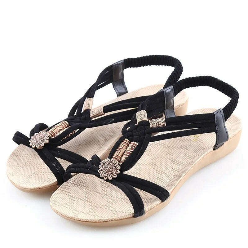 KIMLUD, Women Shoes Sandals Comfort Sandals Summer Flip Flops 2020 Fashion High Quality Flat Sandals Gladiator Sandalias Mujer, KIMLUD Womens Clothes