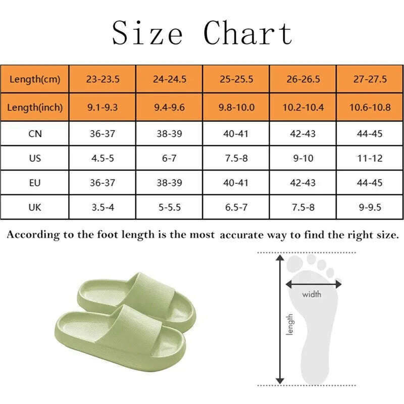 KIMLUD, Women  Slippers Thick Sole Summer Men Beach Slides Bathroom Anti-Slip Slipper Soft Sandals Fashion Flip-Flops Ultra-Light Shoes, KIMLUD Womens Clothes