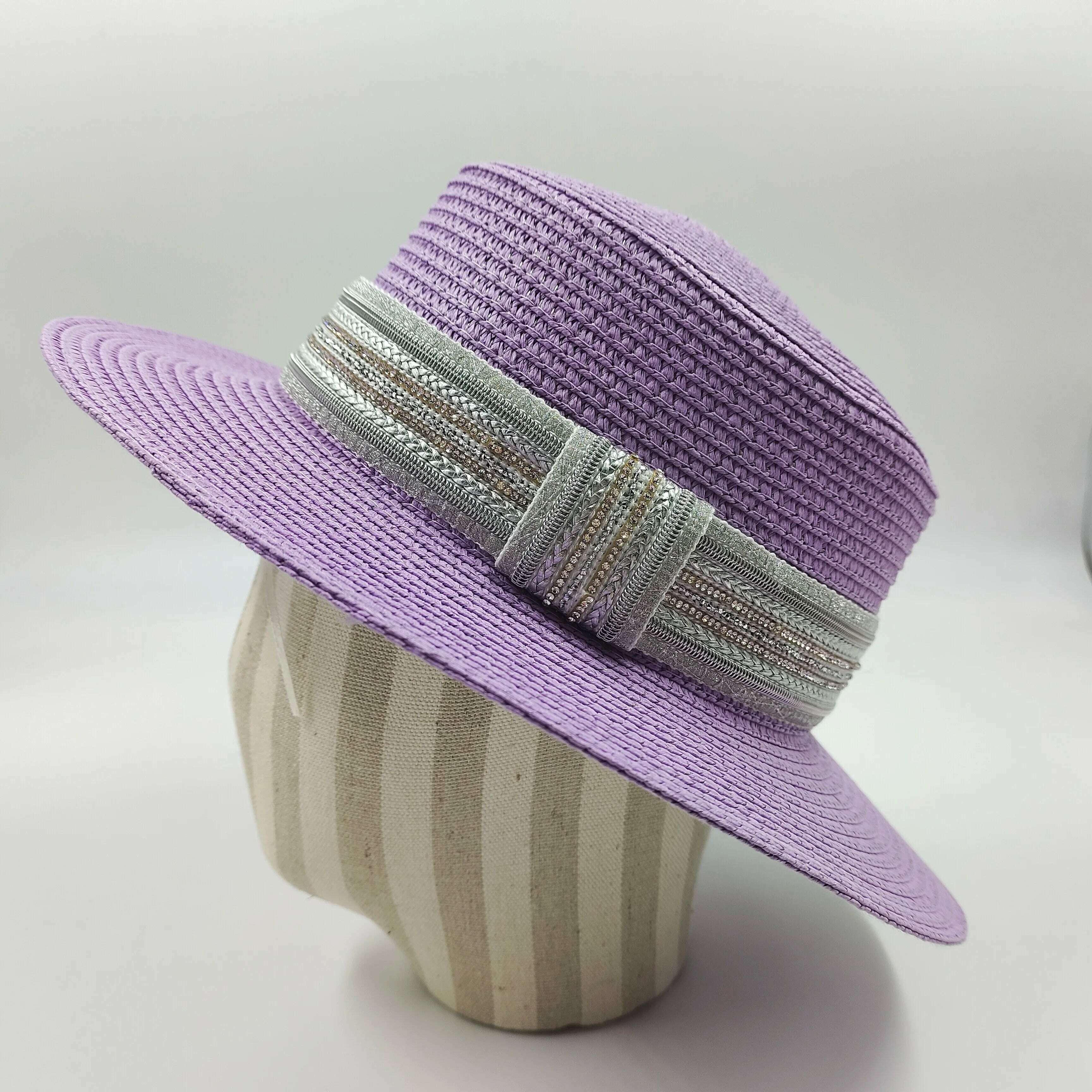 women straw hat Flat Top Straw Hat Vacation Casual Shopping Beach Hats for Woman Hats for girls Church Courtesy Panama Sun Hat - KIMLUD