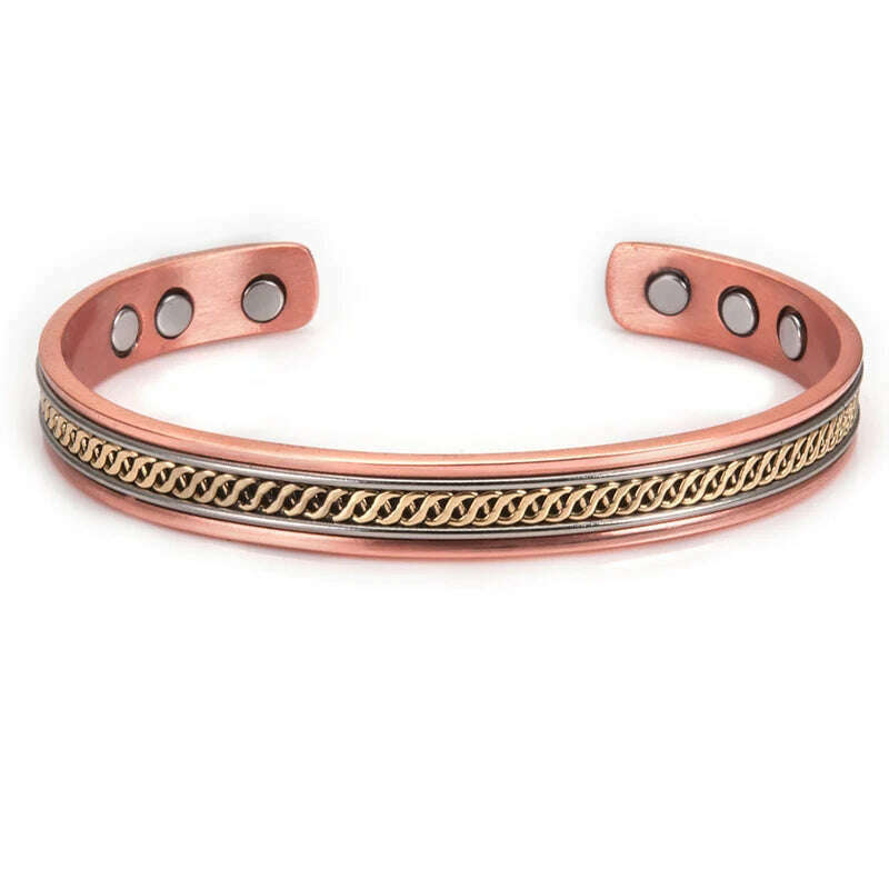 KIMLUD, Women Tibetan Pure Copper Magnetic Healing Bracelet India Pattern Men's Spiritual Yoga Jewelry Adjustable Rope Inlay Style, 108, KIMLUD APPAREL - Womens Clothes