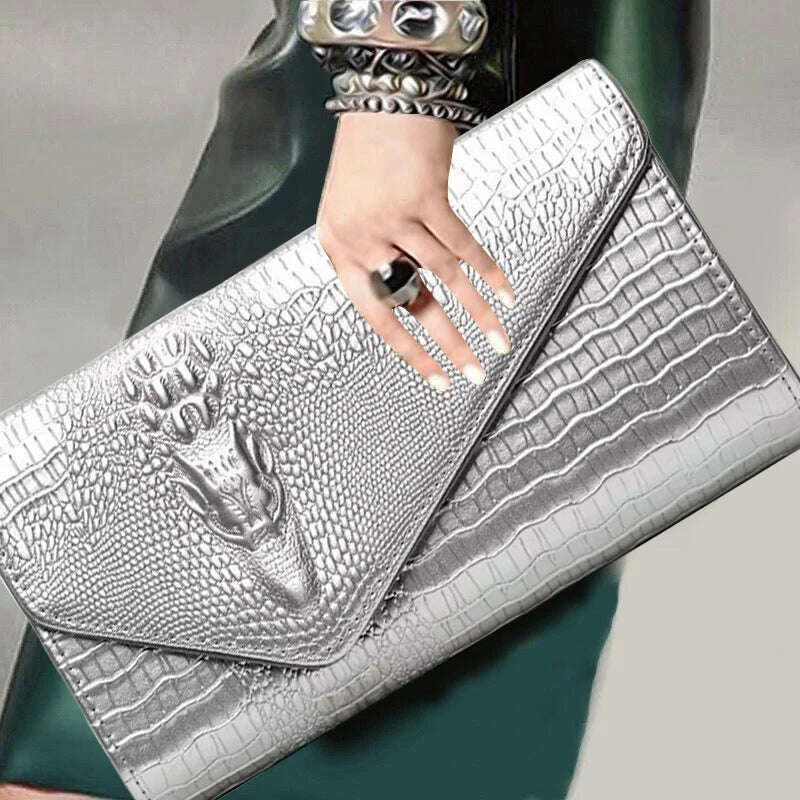 KIMLUD, Women's Bag Square Handbag Lady Crossbody Bag Korean 2024 Brand Woman Shoulder Bags Fashion Female Bags For Girl Chain Handbags, silver, KIMLUD APPAREL - Womens Clothes