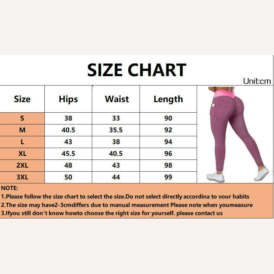 KIMLUD, Women's Casual Fitness Trousers High Waist Pocket Yoga Leggings Scrunch Butt Workout Tights High Waist Push Up Yoga Gym Leggings, KIMLUD Womens Clothes