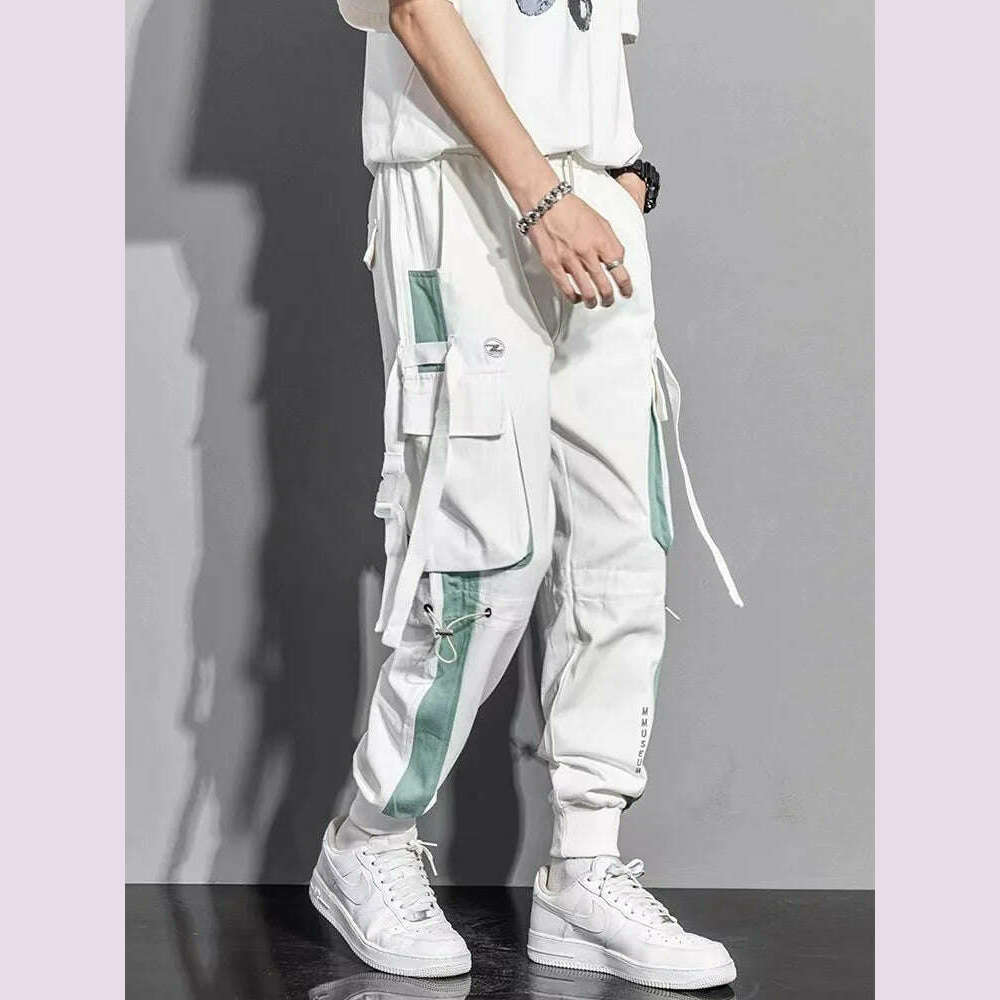 KIMLUD, Work pants for men's summer new Korean style fashionable casual pants, 715-COOL-WHITE / XS, KIMLUD APPAREL - Womens Clothes