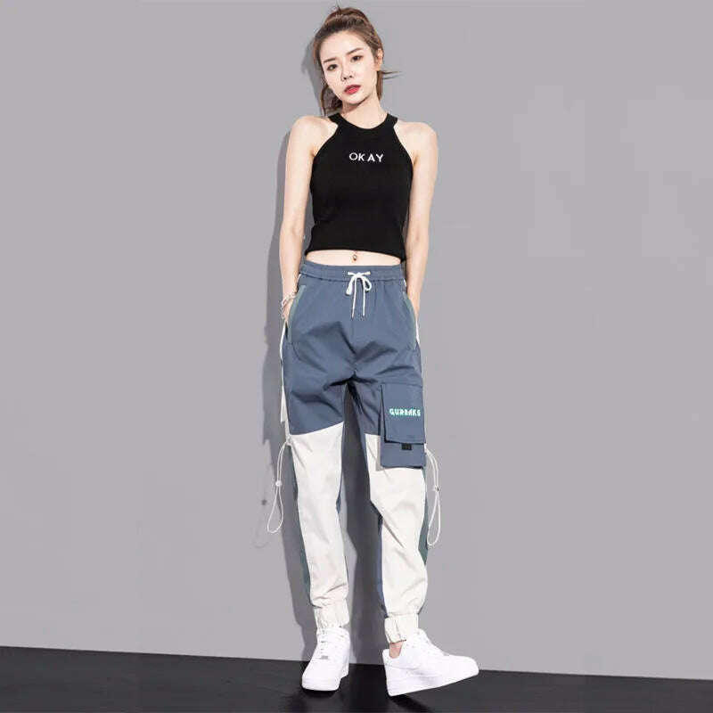 KIMLUD, Work pants for men's summer new Korean style fashionable casual pants, 716--COOL-BLUE / XS, KIMLUD APPAREL - Womens Clothes