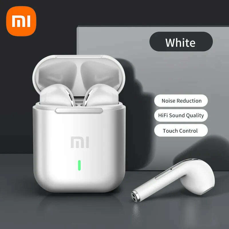 KIMLUD, Xiaomi Earbuds True Wireless Earphone Noise Cancelling Update Bluetooth 5.3 Headset HD Music Headphone In-Ear Handsfree With Mic, White, KIMLUD APPAREL - Womens Clothes