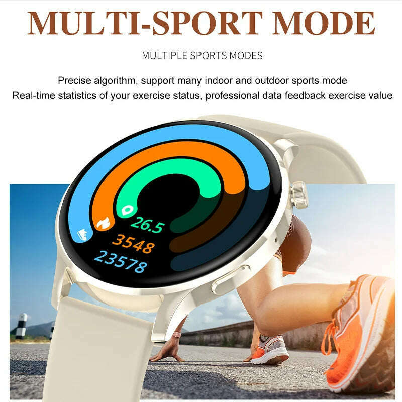 Xiaomi Mijia Smart Watch Women NFC Voice Assistant Men's Wrist Watches Bluetooth Calls Heart Rate Monitoring Waterproof Bracelet - KIMLUD