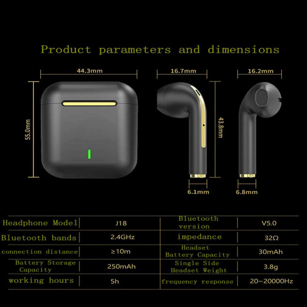 KIMLUD, XIAOMI  Wireless Bluetooth Headphones  In Ear Stereo Sports Earphone Ture Wireless Bluetooth Headset With Mic, KIMLUD Womens Clothes