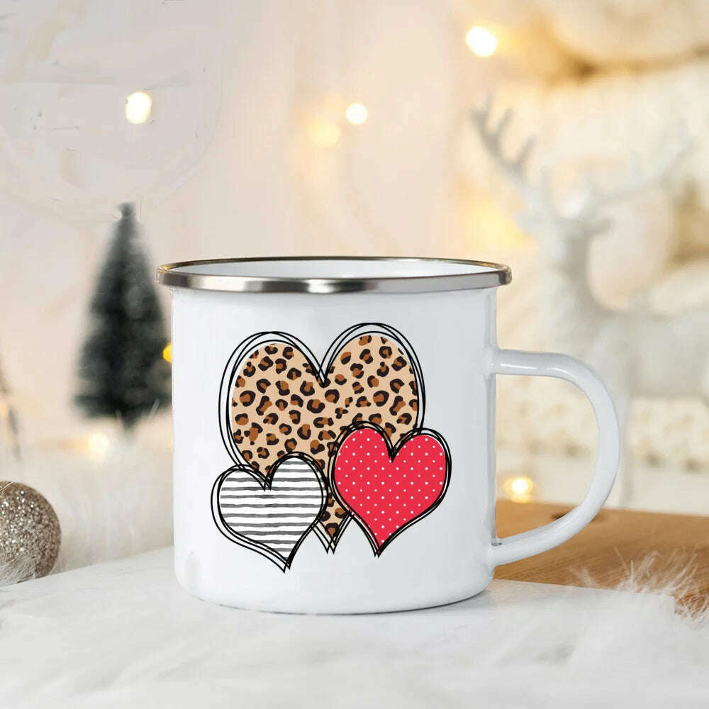 KIMLUD, You Are So Loved Print Coffee Mug Valentine Enamel Mugs Valentine's Party Wine Juice Cups Valentine Cup Present for Her/ Family, UXH369477-A015WH-8 / 360ml, KIMLUD Womens Clothes