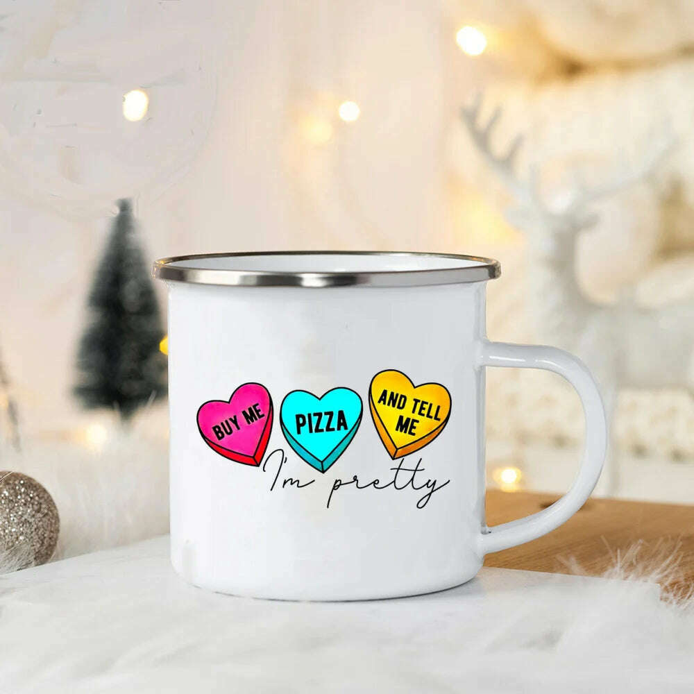 KIMLUD, You Are So Loved Print Coffee Mug Valentine Enamel Mugs Valentine's Party Wine Juice Cups Valentine Cup Present for Her/ Family, UXH369476-A015WH-8 / 360ml, KIMLUD Womens Clothes