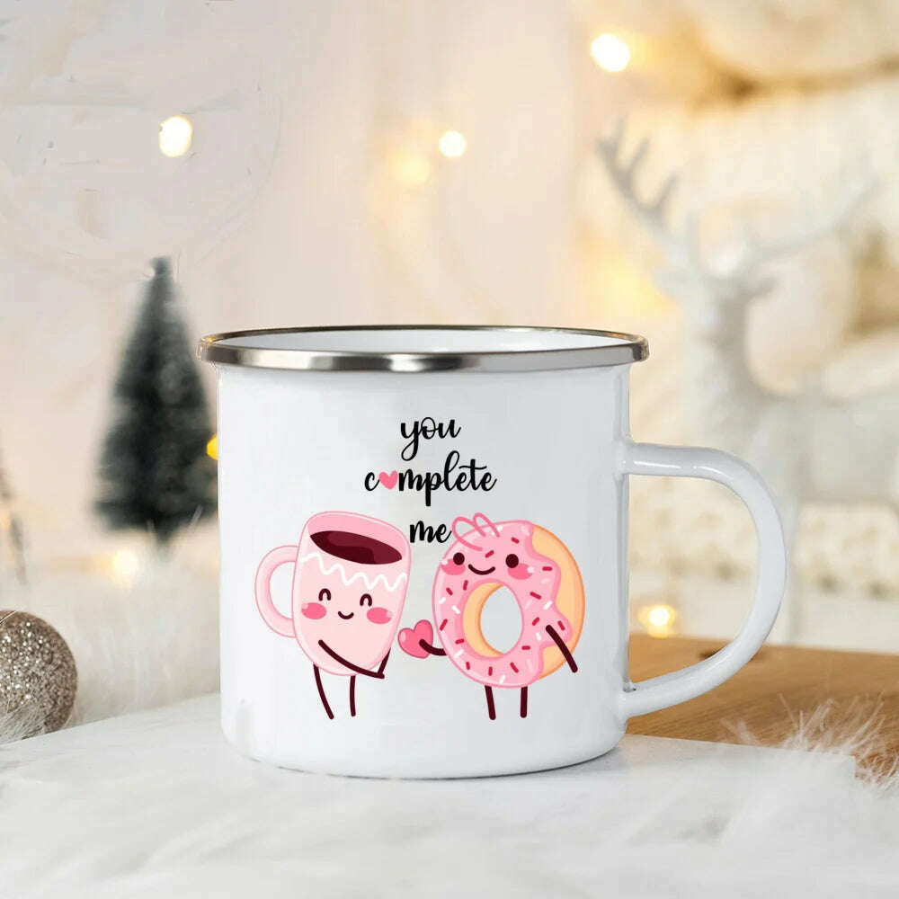 KIMLUD, You Are So Loved Print Coffee Mug Valentine Enamel Mugs Valentine's Party Wine Juice Cups Valentine Cup Present for Her/ Family, UXH369482-A015WH-8 / 360ml, KIMLUD Womens Clothes