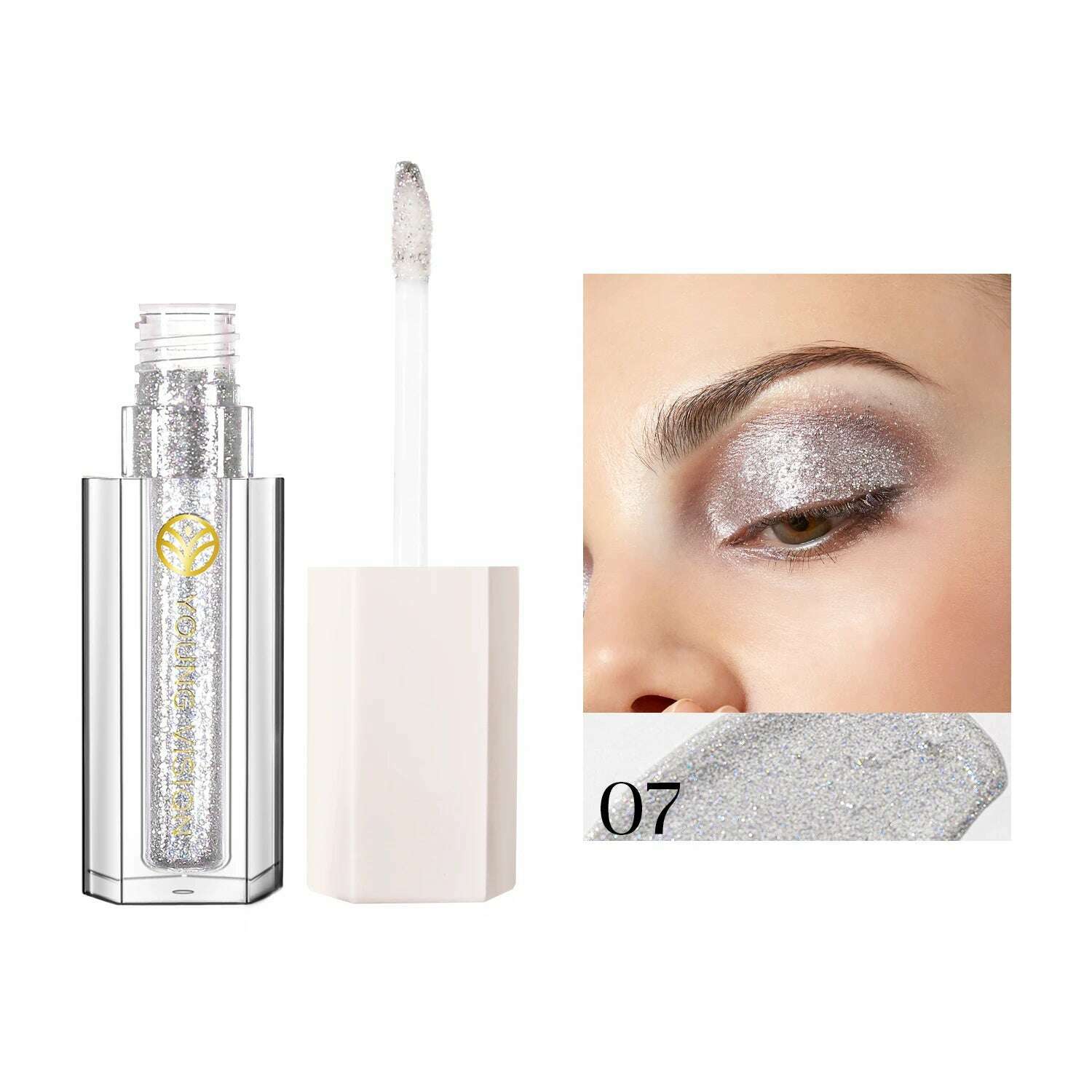 YOUNG VISION 12 Color Shining eye shadow Pearl Polarization Brightening Liquid eye shadow Liquid - KIMLUD