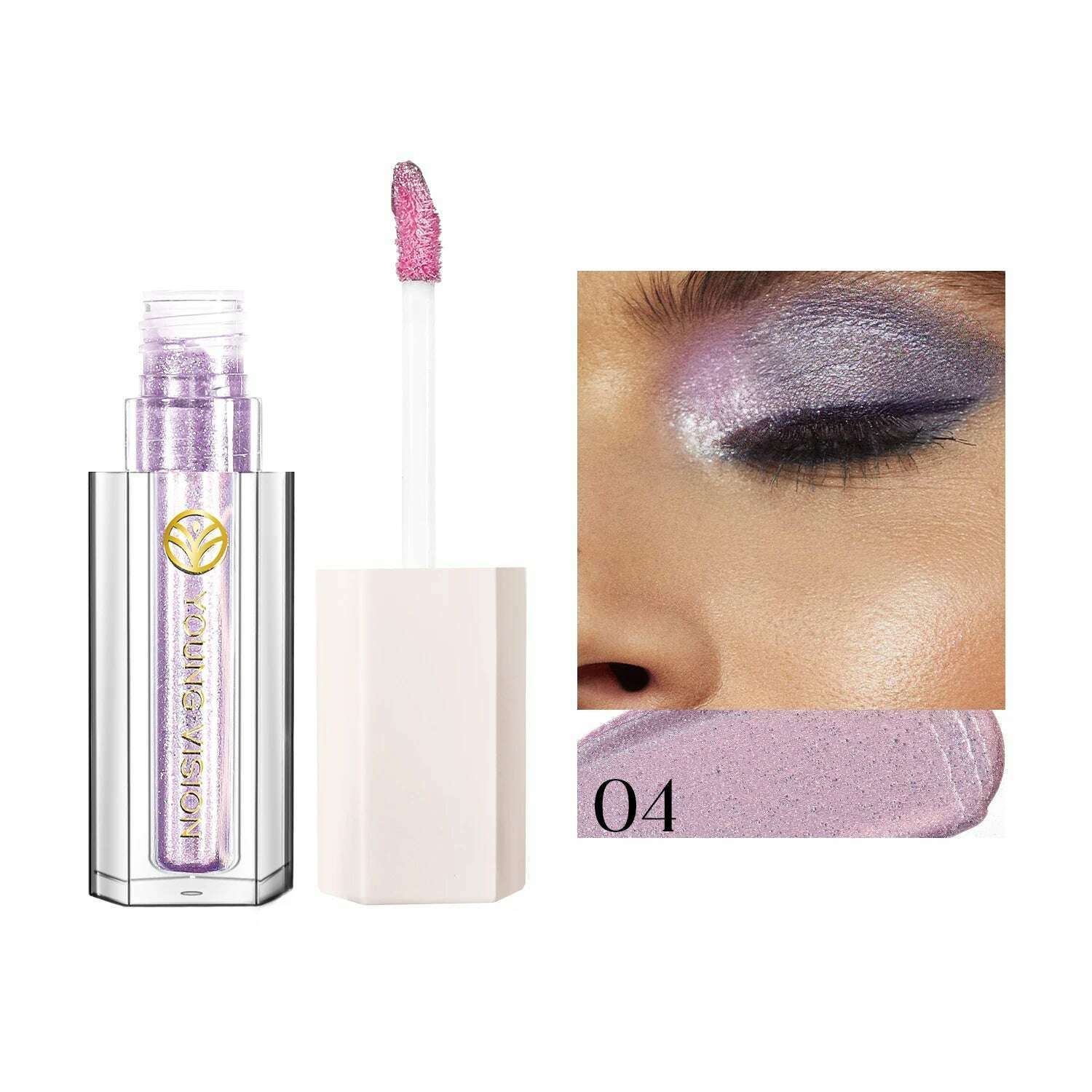 YOUNG VISION 12 Color Shining eye shadow Pearl Polarization Brightening Liquid eye shadow Liquid - KIMLUD