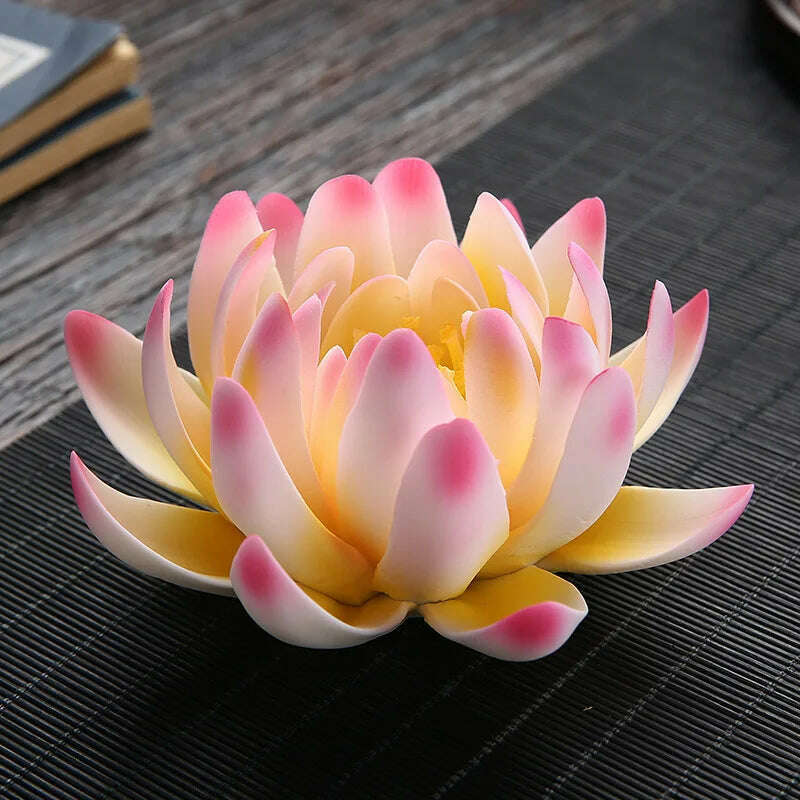 Zen Ceramic Censer Handicrafts Home Ornaments Water Lily Incense Burner Lotus Incense Stick Holder - KIMLUD