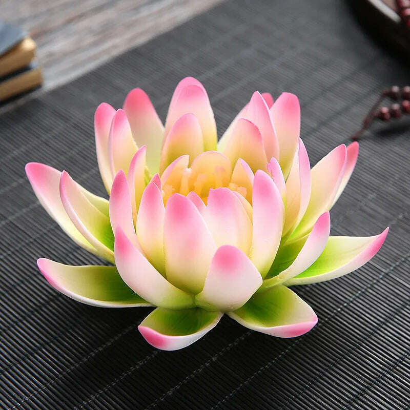 KIMLUD, Zen Ceramic Censer Handicrafts Home Ornaments Water Lily Incense Burner Lotus Incense Stick Holder, F, KIMLUD APPAREL - Womens Clothes