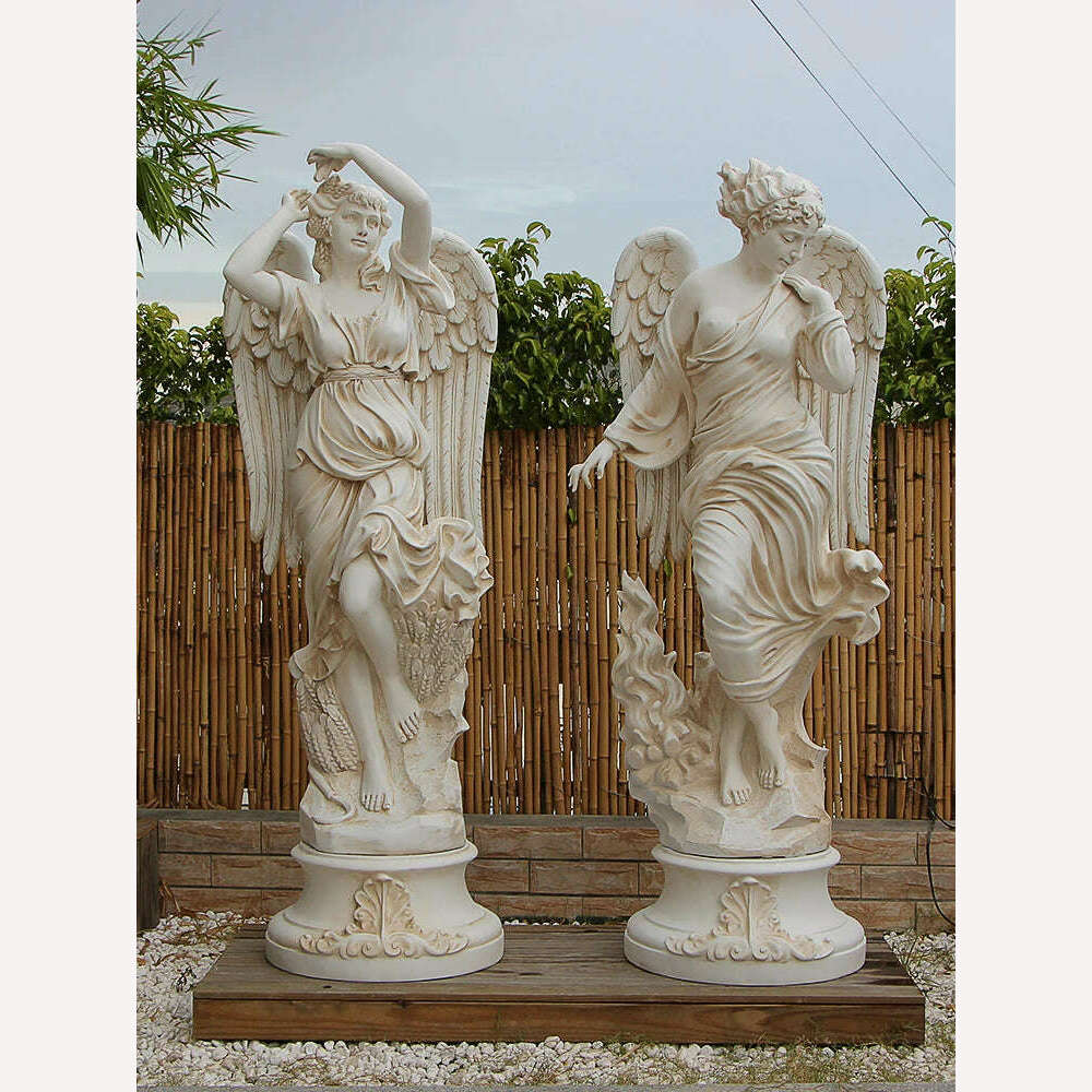 KIMLUD, zq  Retro Angel Decoration Home Garden Garden Wedding Landscape Spring, Summer, Autumn and Winter Sculpture, KIMLUD Womens Clothes