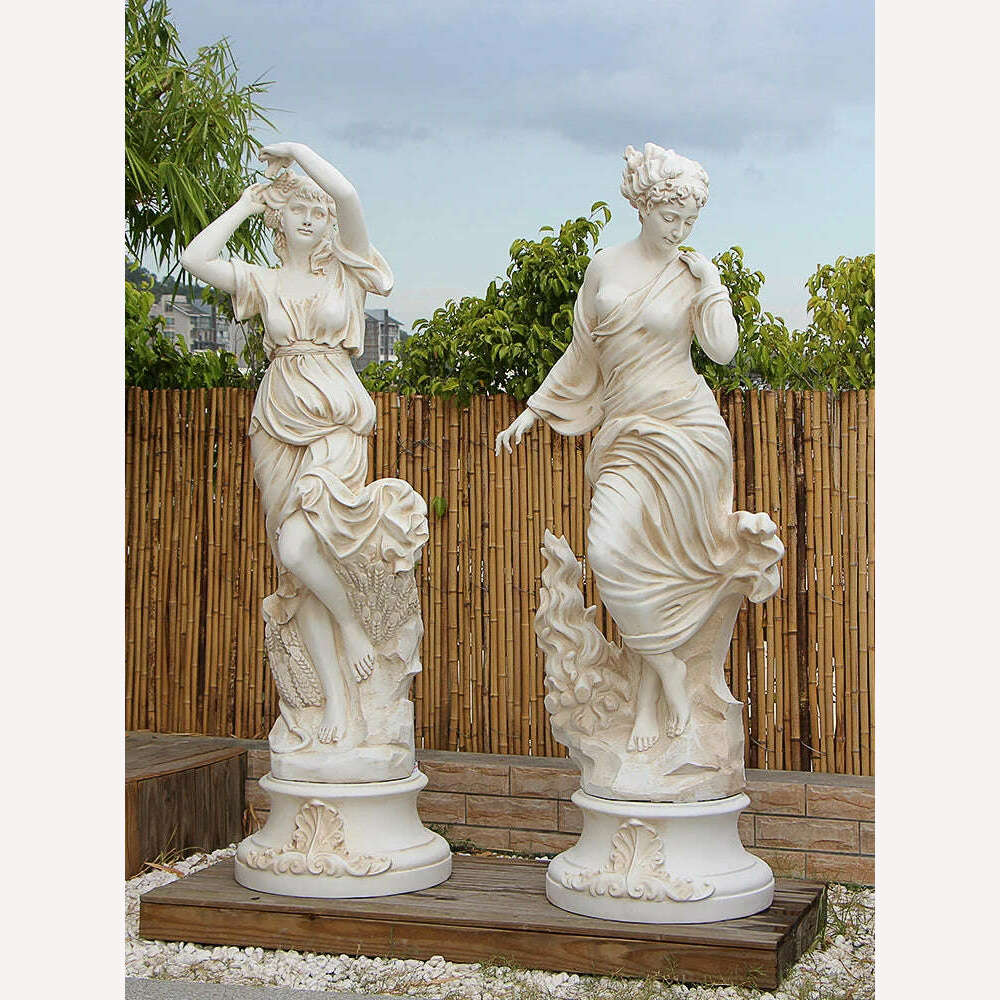 KIMLUD, zq  Retro Angel Decoration Home Garden Garden Wedding Landscape Spring, Summer, Autumn and Winter Sculpture, KIMLUD Womens Clothes